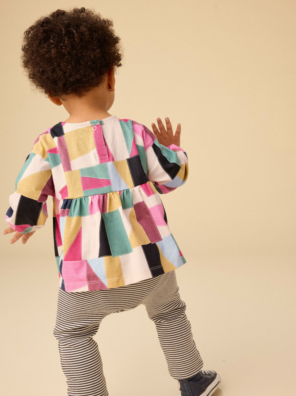 Tea Collection Boho Top & Pants Baby Set Pojagi Patchwork