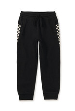 Tea Collection Stripe-Out Joggers Jet Black