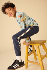 Tea Collection Stripe-Out Joggers Indigo