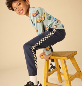 Tea Collection Stripe-Out Joggers Indigo