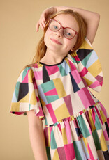 Tea Collection Butterfly Sleeve Dress Pojagi Patchwork