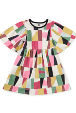 Tea Collection Butterfly Sleeve Dress Pojagi Patchwork