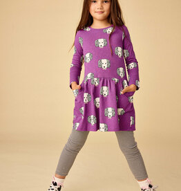 Tea Collection Long Sleeve Pocket Dress Maltipoo