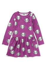 Tea Collection Long Sleeve Pocket Dress Maltipoo