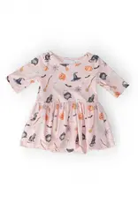 Mila & Rose Hey Boo 3/4 Sleeve Twirl Bodysuit