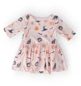 Mila & Rose Hey Boo 3/4 Sleeve Twirl Bodysuit