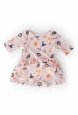 Mila & Rose Hey Boo 3/4 Sleeve Twirl Bodysuit