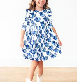 Mila & Rose Lone Star 3/4 Sleeve Ruffle Twirl Dress