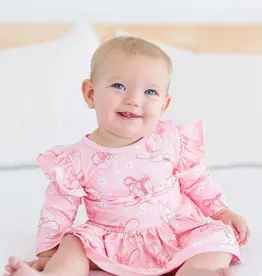 Mila & Rose Howdy 3/4 Sleeve Flutter Twirl Bodysuit