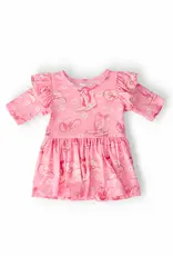 Mila & Rose Howdy 3/4 Sleeve Flutter Twirl Bodysuit