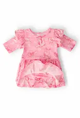 Mila & Rose Howdy 3/4 Sleeve Flutter Twirl Bodysuit