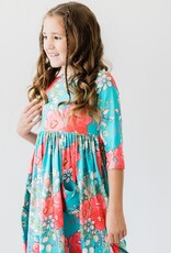 Mila & Rose After the Rain 3/4 Sleeve Pocket Twirl Dress