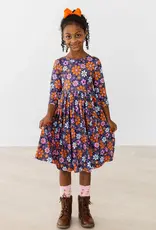 Mila & Rose Haunted Garden 3/4 Sleeve Pocket Twirl Dress