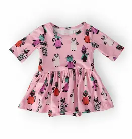 Mila & Rose Purr-fectly Spooky Twirl Bodysuit