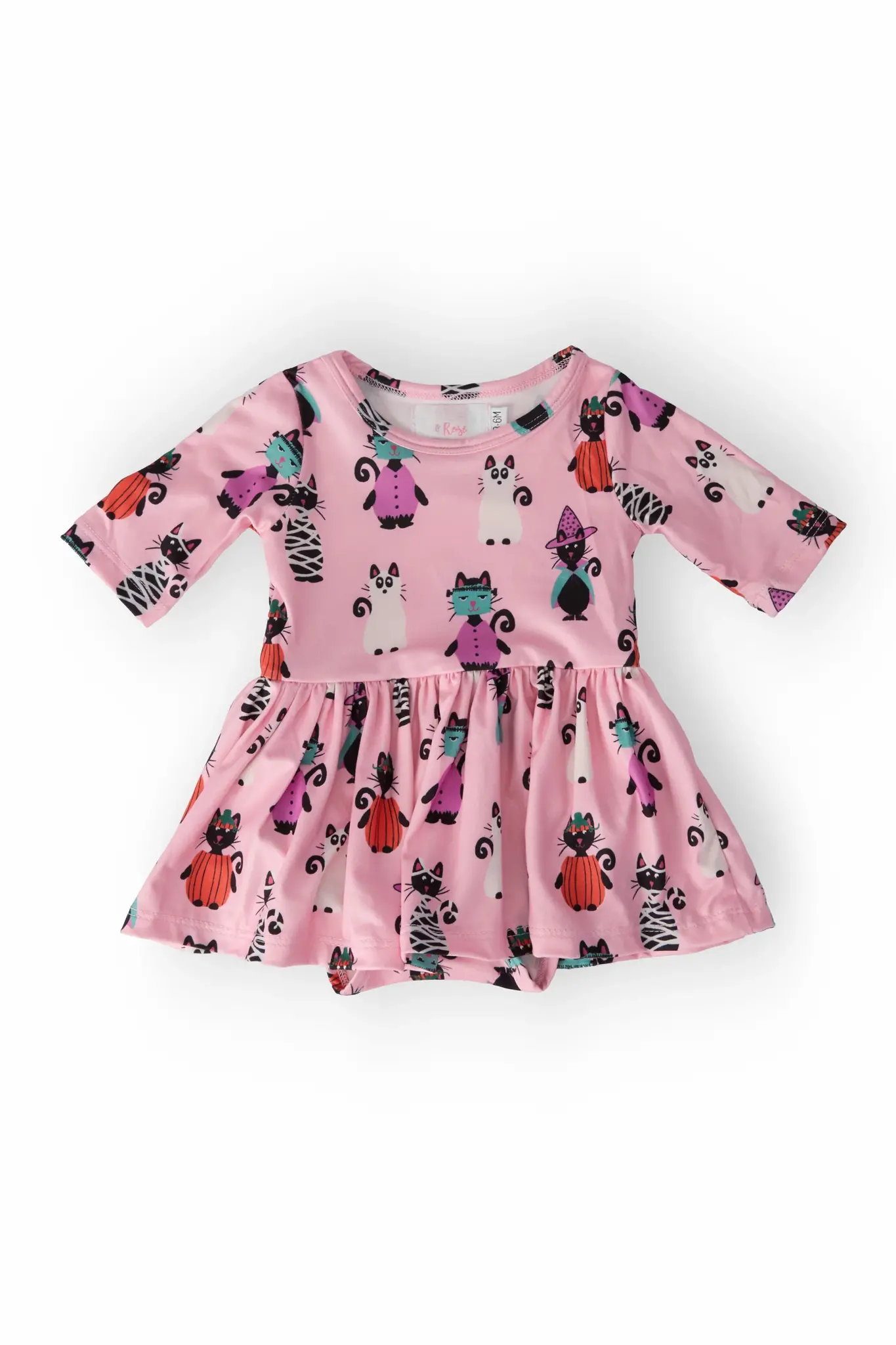 Mila & Rose Purr-fectly Spooky Twirl Bodysuit