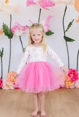 Mila & Rose Purr-fectly Pink L/S Tutu Dress