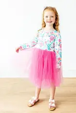 Mila & Rose Rainbow Sparkle L/S Tutu Dress