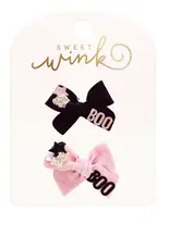 Sweet Wink Boo Bows Halloween Clip Set