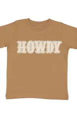 Sweet Wink Howdy Patch Short Sleeve T-Shirt Mocha