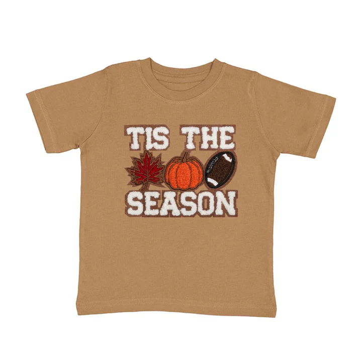 Sweet Wink Tis the Season Pumpkin Patch Short Sleeve T-Shirt Mocha