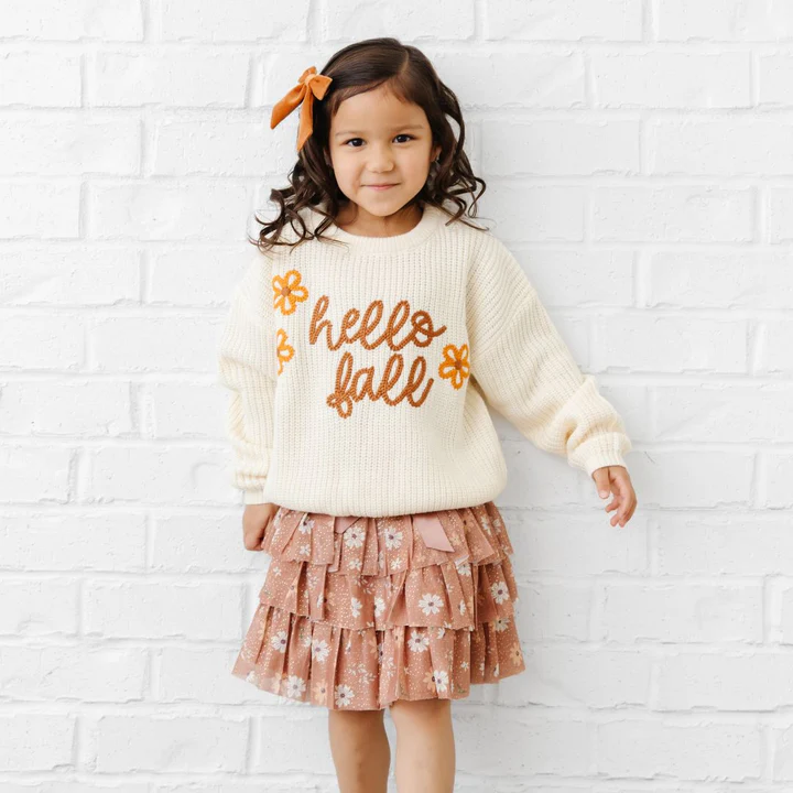 Sweet Wink Hello Fall Knit Sweater