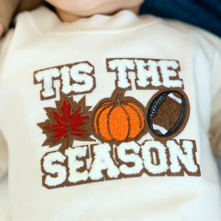 Sweet Wink Tis the Season Pumpkin Patch Long Sleeve Romper Natural