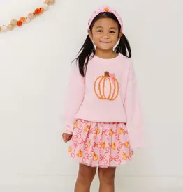 Sweet Wink Coquette Pumpkin Knit Sweater
