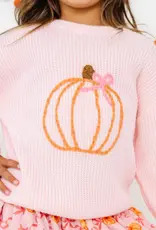 Sweet Wink Coquette Pumpkin Knit Sweater