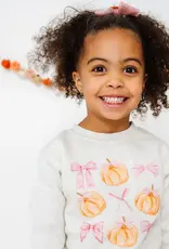 Sweet Wink Coquette Pumpkin Sweatshirt Natural