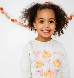 Sweet Wink Coquette Pumpkin Sweatshirt Natural