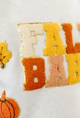 Sweet Wink Fall Babe Fun Patch Sweatshirt Natural