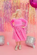 Ollie Jay Gwen Luxury Dress in Bubblegum Confetti