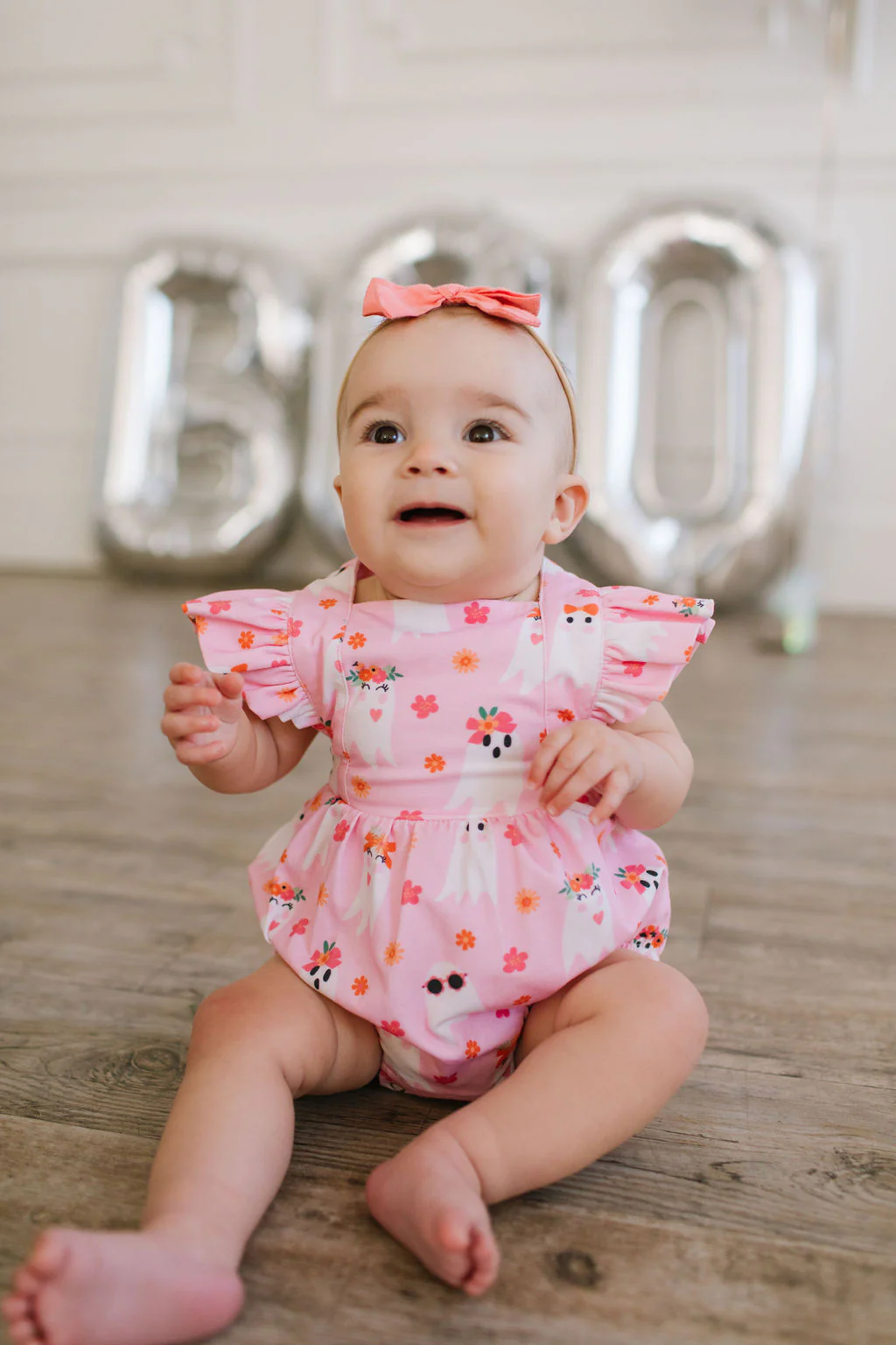 Ollie Jay Emmy Halloween Bubble in Floral Ghosts