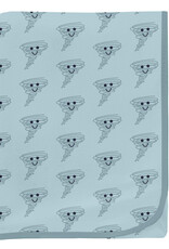 Kickee Pants Print Swaddling Blanket Spring Sky Happy Tornado
