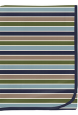 Kickee Pants Print Swaddling Blanket Fall Vibes Stripe