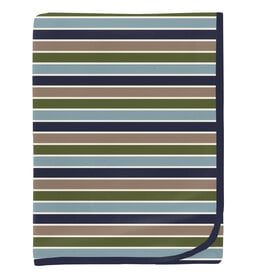 Kickee Pants Print Swaddling Blanket Fall Vibes Stripe