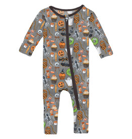Kickee Pants Print Convertible Coverall Halloween Treats