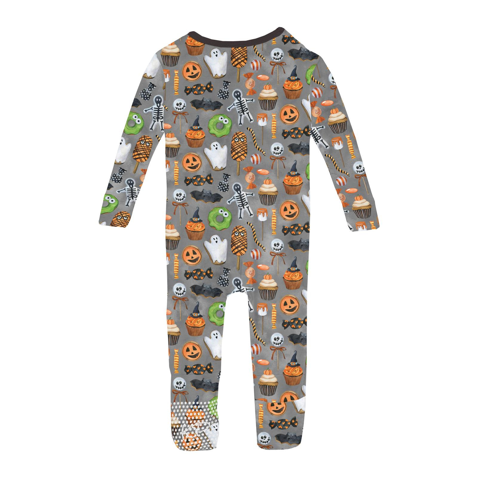 Kickee Pants Print Convertible Coverall Halloween Treats