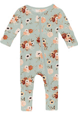 Kickee Pants Print Convertible Coverall Aloe Fall Floral