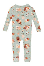 Kickee Pants Print Convertible Coverall Aloe Fall Floral