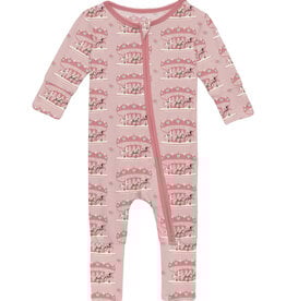 Kickee Pants Print Convertible Coverall Baby Rose Fair Carousel