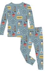 Kickee Pants Print Long Sleeve Pajama Set Stormy Sea Fall Fair