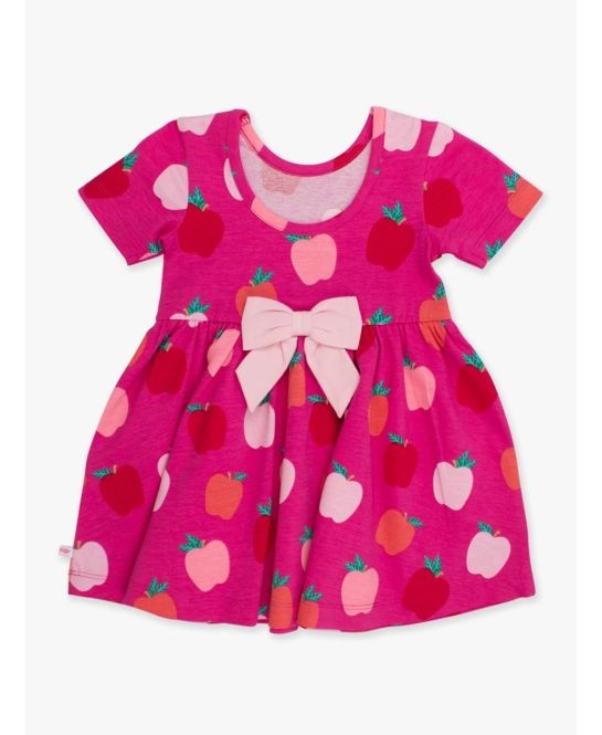 RuffleButts + RuggedButts Short Sleeve Knit Twirl Dress