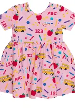 RuffleButts + RuggedButts Short Sleeve Knit Twirl Dress