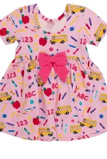 RuffleButts + RuggedButts Short Sleeve Knit Twirl Dress