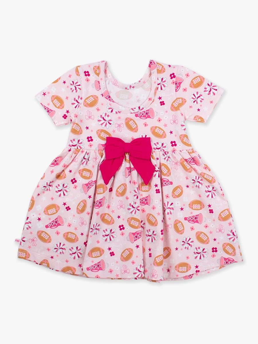 RuffleButts + RuggedButts Short Sleeve Knit Twirl Dress