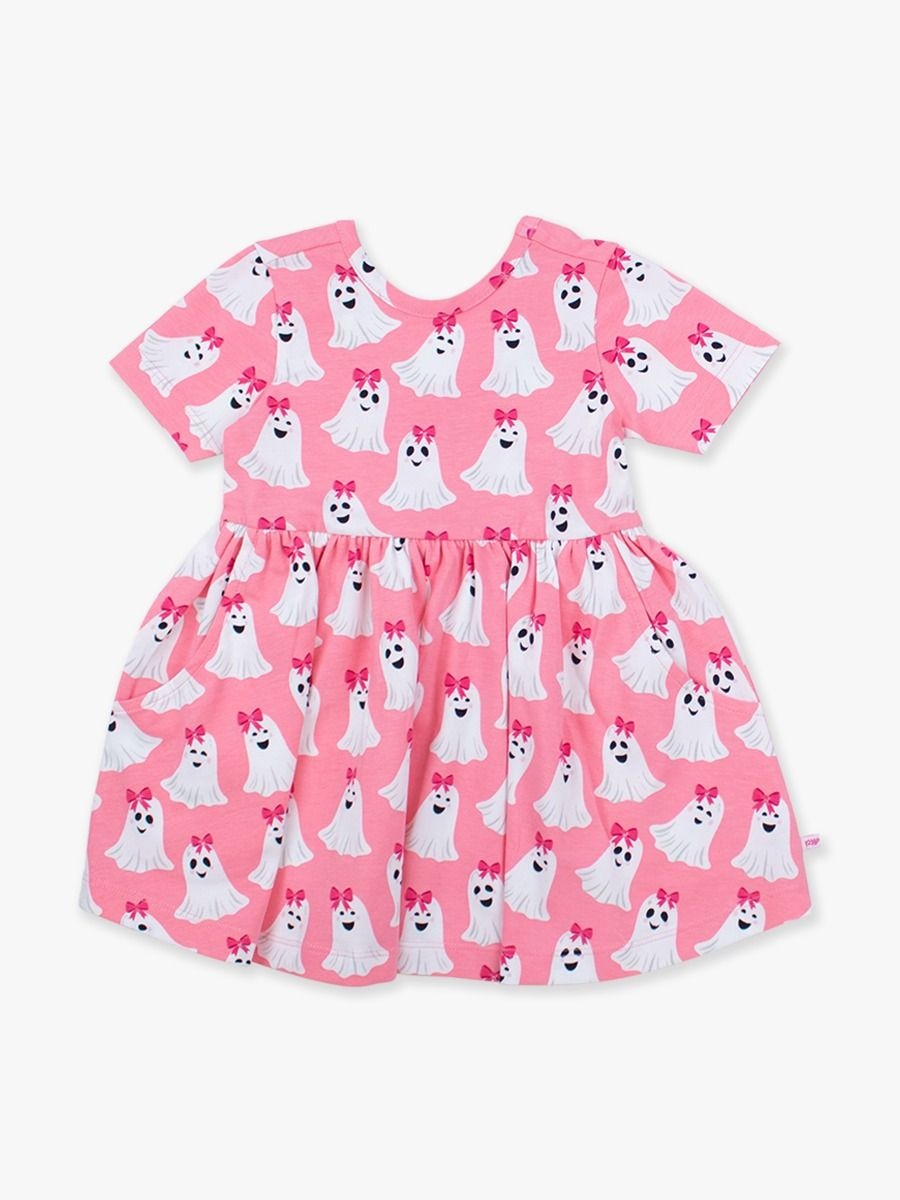 RuffleButts + RuggedButts Short Sleeve Knit Twirl Dress