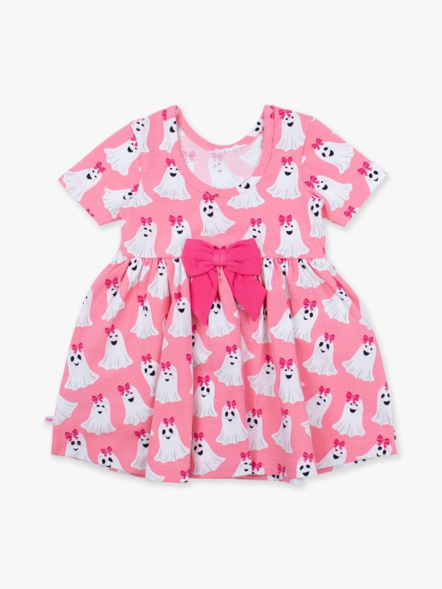RuffleButts + RuggedButts Short Sleeve Knit Twirl Dress