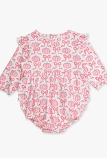 RuffleButts + RuggedButts Knit Long Sleeve Flutter Bubble Romper