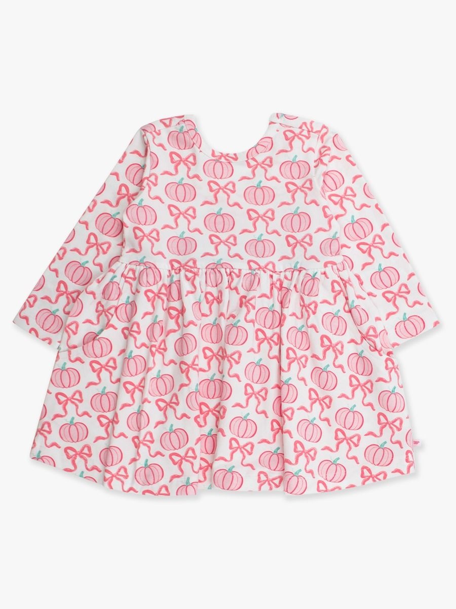 RuffleButts + RuggedButts Knit Long Sleeve Twirl Dress